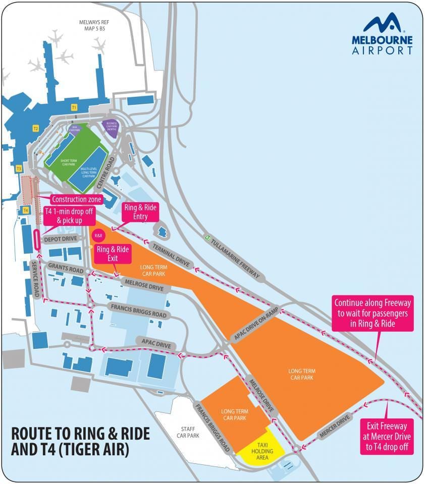 Melbourne airport t4 kart