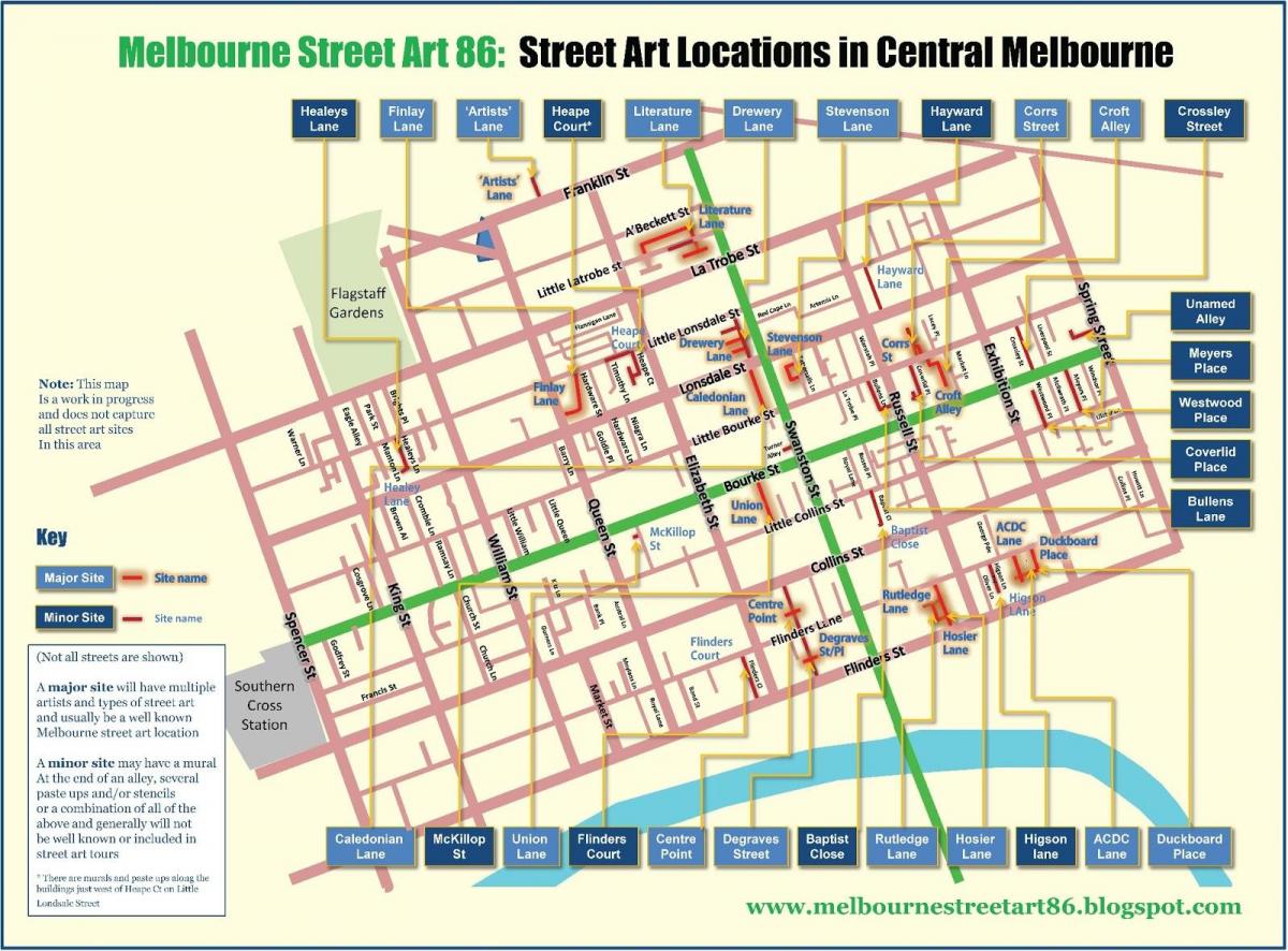 Melbourne veien kart