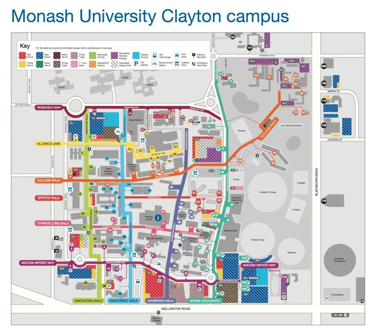 Monash university Clayton kart