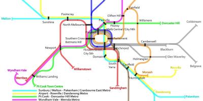 Metro tog kart Melbourne