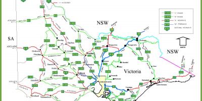 Kart av Victoria Australia